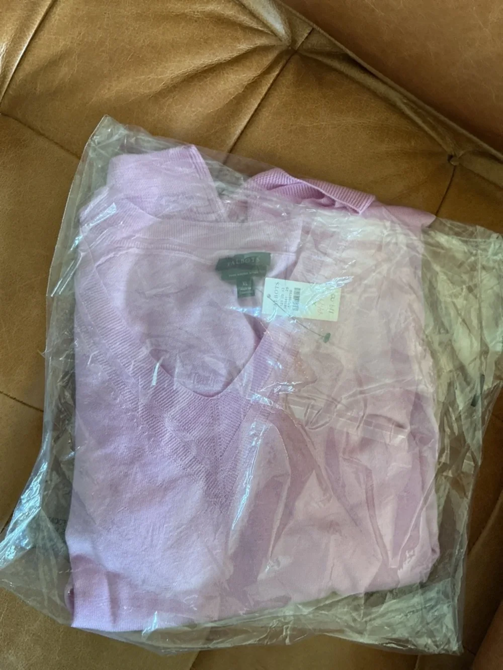 Talbots | NEW Pink Lavender Merino Wool V-neck Pullover Sweater